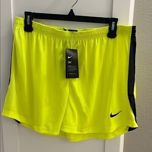 Nike Women's Bright Yellow Athletic Shorts